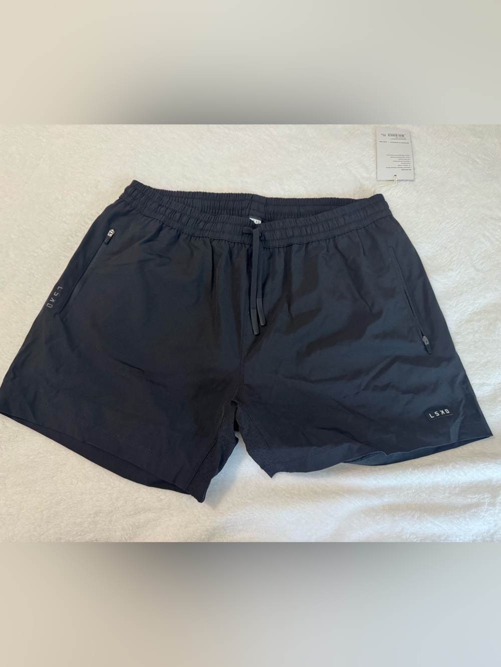 LSKD Men’s Rep Lined Performance Short 5" Black Size L